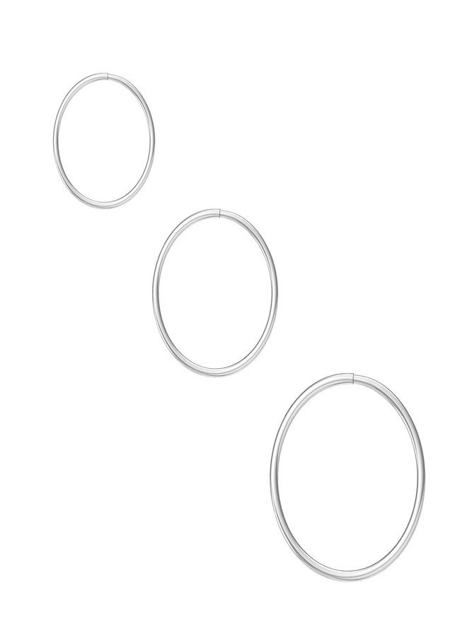 NZDLM أقراط أنف دائرية قابلة للتعديل من الفضة الإسترليني للنساء والرجال، مناسبة لثقب الجسم، من NZDLM - Image 1